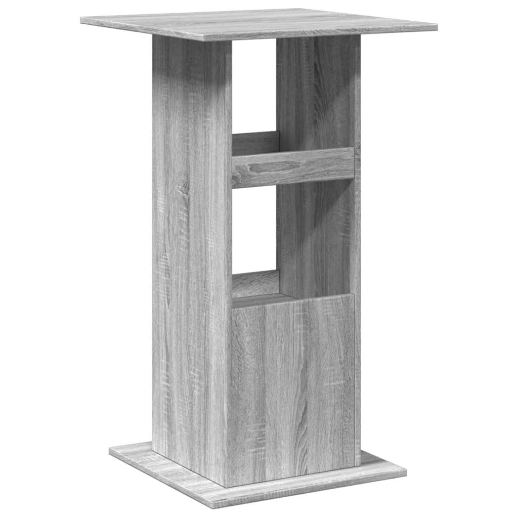 DEvidaxl Vidaxl Bar Table with Shelves Grey/Sonoma
